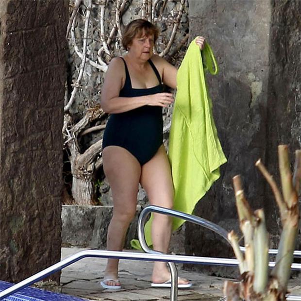 Angela Merkel Bikini Photo