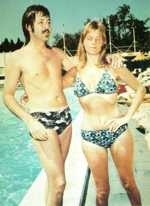 Linda McCartney Bikini Photo