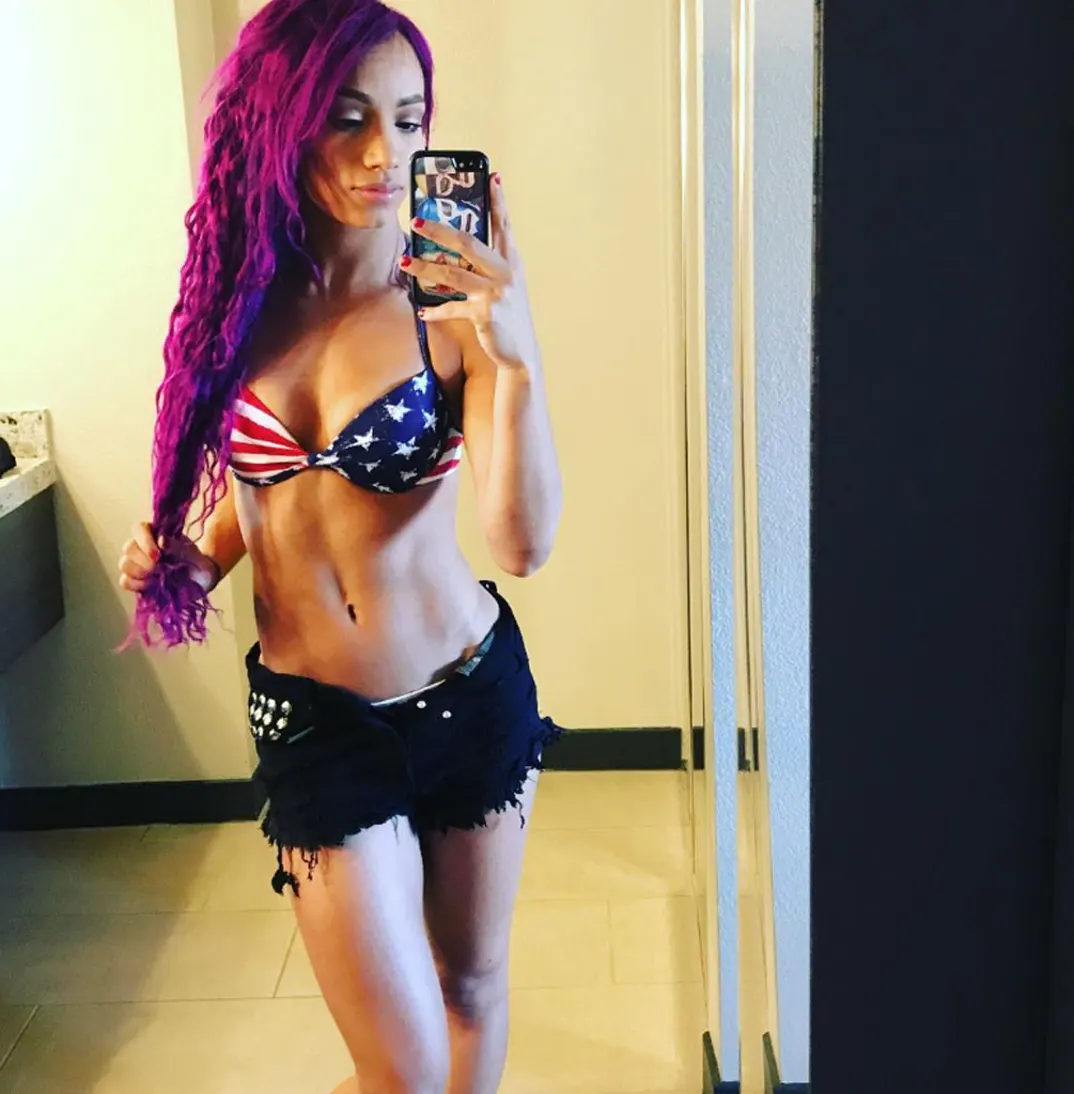 Sasha Banks in bikini